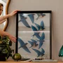 Quadro Dança das Asas com Moldura A25 Por Estúdio Flora