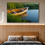 Quadro o Barco e a Lagoa Por Cida Hoffmann