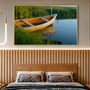 Quadro o Barco e a Lagoa Por Cida Hoffmann