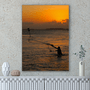Quadro o Pescador e o Mar Por Cida Hoffmann