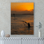 Quadro o Pescador e o Mar Por Cida Hoffmann