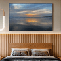 Quadro Praia e Céu Azul Por Cida Hoffmann