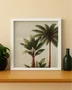 Quadro Tropical Sereno com Moldura A25 Por Estúdio Flora